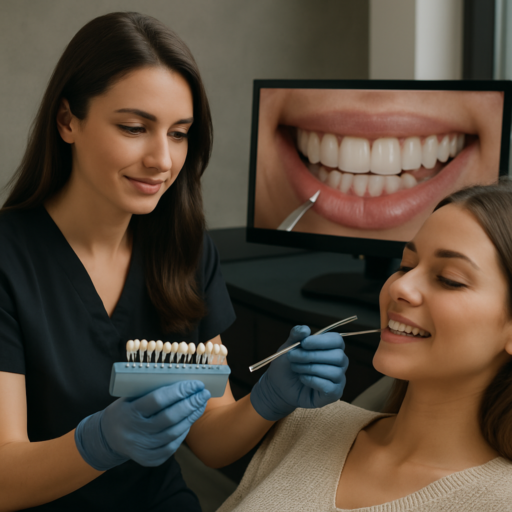 Kepez Antalya Diş Kliniği ile Laminate Veneer - Ölçüm ve Tasarım Aşaması