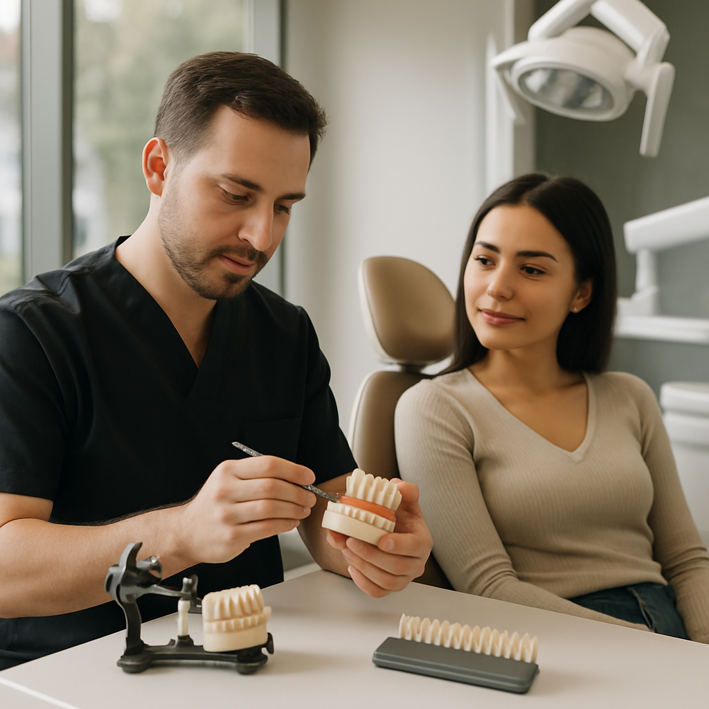 Kepez Antalya Diş Kliniği ile Protetik Diş Hekimliği - DentAgna’nın Prosthetic Dentistry hizmetini; fonksiyon, çiğneme, konfor ve kişiselleştirilmiş restoratif çözümler açısından açıkla. DentAgna’nın sitede doğrulanmış hizmetini merkeze alan marka/hizmet haberi hazırla; abartılı garanti, kesin sonuç veya sitede olmayan hizmet iddiası kullanma.