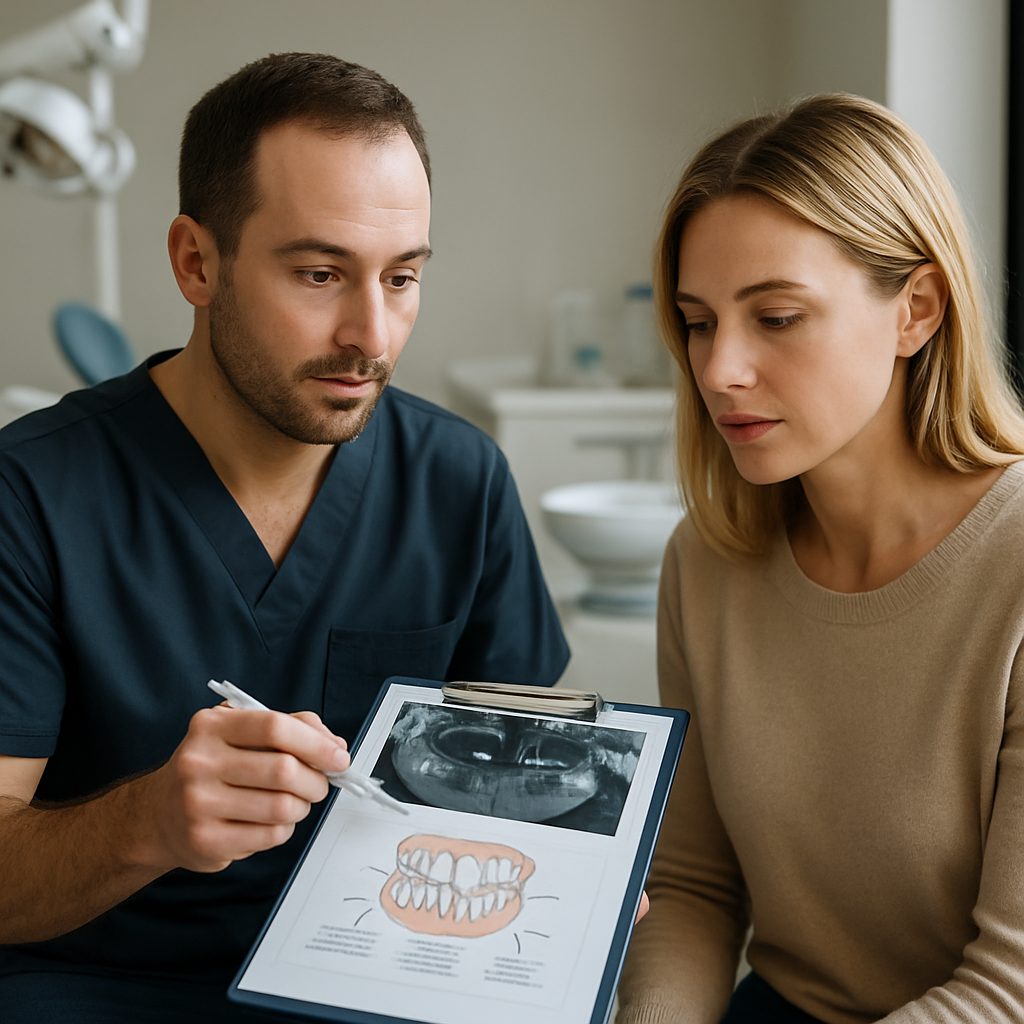 Kepez Antalya Dental Consultation Treatment Guide - Explain what patients can expect during an initial dental consultation at DentAgna. Focus on treatment process, suitability, planning and professional evaluation.